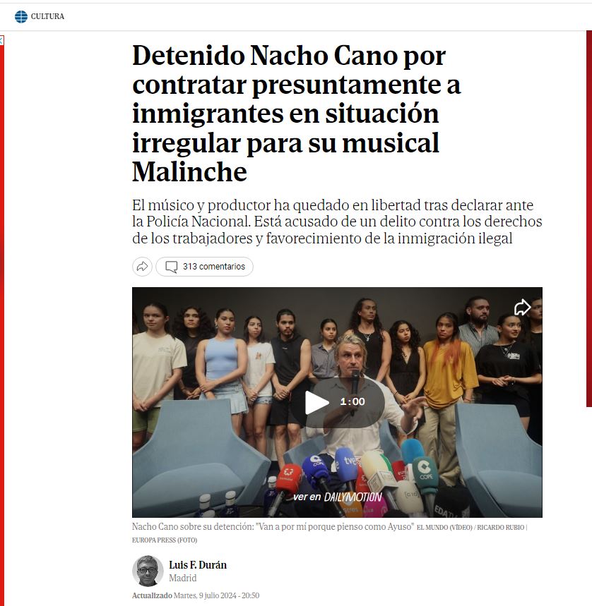 La Controversia de Nacho Cano y los Becarios: ¿qué dice la Ley sobre las Prácticas Profesionales de los Alumnos Extranjeros y su Formación en España?